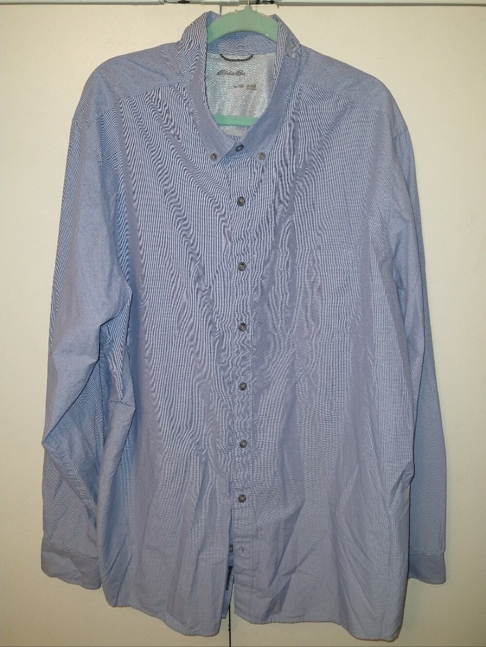 Eddie Bauer Classic Long Sleeve Button Down Shirt Men's sz 3XL Tall.